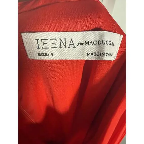 Ieena for Mac Duggal 70194 Red Mini Dress Size US 4 NWT - Picture 9 of 9